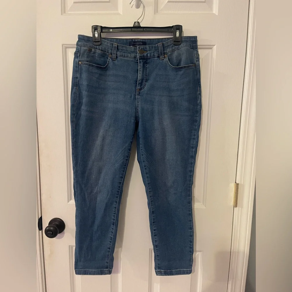 Talbots Blue Jegging Crop Jeans - Picture 1 of 3